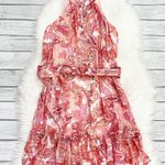 Chelsea and Violet Paisley Halter Neck Dress Photo 1