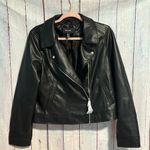 VERO MODA NWT Bella Annabel Coated Biker Jacket Photo 2