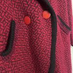 Mohair Wool Blend Oversized Coat Cardigan Long Cape Duster Pattern Sweater Small Photo 3