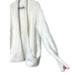 Anthropologie Knitted & Knotted Wool Blend Fuzzy Cardigan Sweater Size M White Size M Photo 3