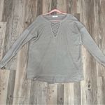 Cherish Boutique  waffle knit tunic blouse size Medium tan oat Photo 75