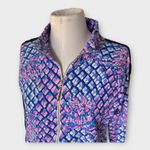 Lilly Pulitzer Skipper Popover 1/4 Zip Toe In Royal Purple Women’s Medium NWOT Photo 5