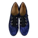 Naturalizer  Liam Blue Crushed Velvet Slip On Oxford Womens Shoes 7.5W Photo 3