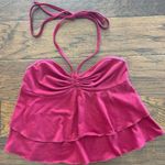 Garage  Halter Tank Top Maroon Photo 0