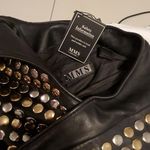 STUDDED SEXY SPIKE ANKLE BOOTS WITH HEELS SZ 8/M Gold Photo 5