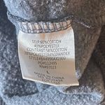 Rebellious One  Women's Size L Gray Hoodie Floral Design Kangaroo Pocket Sweater Photo 9