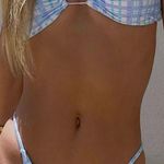 Princess Polly Plaid Check Bandeau Bikini Set Photo 0