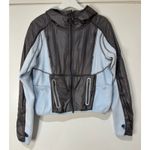 Free People  Go The Distance Fleece Jacket Powder Blue Grey Size Small NWT Active Photo 1