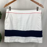 Ralph Lauren Polo Golf White & Blue Striped Skort Skirt 6 Photo 0