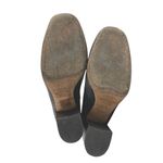 Vince  Women's Black Leather Block Heel Round Toe Slip On Classic Ankle Boots 8 Photo 3