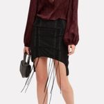 ALC Frank A.L.C. ‘Lori’ red black snake print button down silk blouse, size 6 medium Photo 3