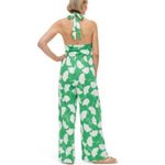 Diane Von Furstenberg  Target Halter Gingko Jumpsuit Size XXS‎ Pantsuit Romper Photo 1