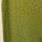 Sandro NEW Rhinestone-Embellished Green Midi Skirt Photo 7