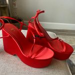 ZARA Red Wedges Photo 0