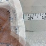 ZARA Women's Floral Print Knit V Neck Long Sleeve Crop Top White Blue Size Small Photo 10