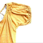 Love, Fire  cut out polka dot front tie dark yellow sundress size Medium NWOT Photo 3