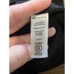 Athleta  Top Womens Size Small Short Sleeve‎ T-Shirt Lightweight Black Preppy Photo 6
