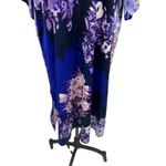 Oscar de la Renta  Neiman Marcus Maxi Kimono Kaftan Dress Floral Blue Purple XL Photo 4