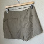 Anthropologie  beige linen utility mini skort Photo 7