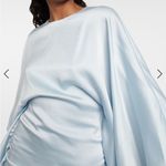 SIMKHAI Kadence satin minidress in Light Sky Blue Size 0 Photo 3