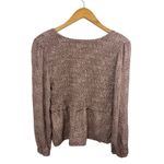 EXPRESS Babydoll Top Women's Brown Floral Smocked Y2K Urban Romantics Small Romantic Photo 8