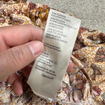 Free People I Got You Printed Top Crop V-Neck Longsleeve in Orange Boho Size L Photo 13