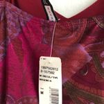 Forever 21 Vintage NWt Y2K 2000s magenta Paisley Print Sleeveless Dress Fairy Photo 4