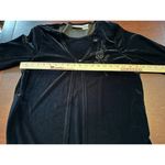 Alfred Dunner Woman 8 Petite Black Velour Shirt Pants Pajama Set Elastic Waist Photo 3