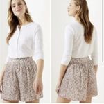 Loft  High Rise Flowy Pleated Floral Shorts | XL Photo 1