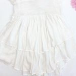 Princess Polly The Love Galore Romper White Petite Smocked Tiered Ruffle Shirred Photo 6