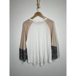 Sundance  Waffle Knit Oversized Shirt Large Flared Bell Sleeves Photo 4