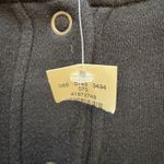 Aerie NWT  Cardi Bomber Womens Small Black Snap Button Up Pockets Oversized Photo 5