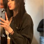 PacSun  Cropped Black Jean Jacket Women’s Medium/Large Photo 1