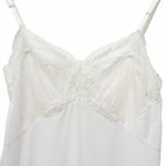 Vintage White Nylon Full Slip Lace Trim Adjustable Straps 1950s Era Lingerie Size XS Photo 4