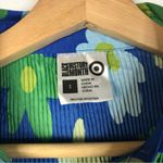 Target Sammy B X Blue Pleated Floral Long Sleeve Top S Photo 5