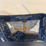 American Eagle Super Stretch Hi-Rise Distressed Denim Shortie Shorts Photo 3