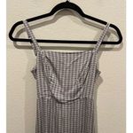 Urban Outfitters Gingham Print Black White Open Back Midi Dress Photo 7