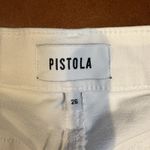 Pistola  Jeans Womens 26 White High Waisted Relaxed Straight Denim Stretch Photo 2