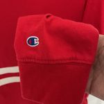 Champion  Red Varsity Stripe Crop Top Small Photo 3