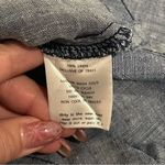 Horny Toad  Linen Sheath Dress Blue Chambray Shift Knee Length Sleeveless, sz S Photo 2