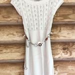 Maurice's Vintage cap sleeve open knit tunic sweater dress size small Photo 1