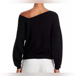 Line and Dot  Favorite Off Shoulder Ribbed Sweater in Black Size Large Photo 2