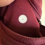 Lululemon  Zip The Line Crop 23" Leggings High Rise Reflective Deep Ruby‎ Coral 4 Photo 4