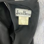 Vintage 80s Jack Bryan Black chiffon Beaded Dress Cocktail party M Size M Photo 6