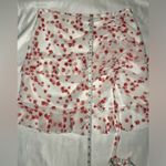 Princess Polly White and Red Blossom Ruched Skirt 4 Photo 9