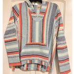 Faherty Baja Poncho Sierra Stripped Sweater Hoodie Aztec Coastal Nautical Beach Size XS Photo 4
