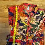 Live 4 Truth  Women’s Small Red Green Tropical Midi Dress Palm Leaf Toucan Vaca Photo 4