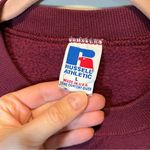 Russell Athletic Vintage  Maroon Texas Crewneck Sweatshirt Large Photo 5