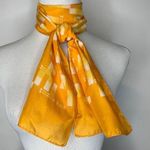 Vintage Orange Yellow Bright Long Scarf ? 70s Photo 0