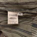 Cloth & Stone Dress Womens Medium Green Blue Striped Button Back Casual Everyday Photo 6